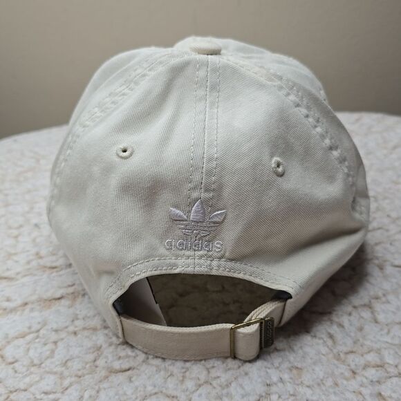 NWT Adidas Relaxed Strap-Back Hat White / Cream OS - Picture 3 of 6
